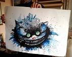 - cheshire cat -  - Carla Colombo - Watercolor - € - Sold!