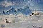 Show, lots of snow - CATERINA Martinetto - Acrylic