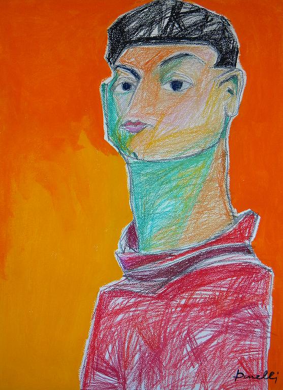 Ritratto di Moise Kisling - Gabriele Donelli - Pastello e acrilico - 1700 €