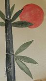 Red sun bamboo - Giuseppe Iaria - Watercolor - 20€