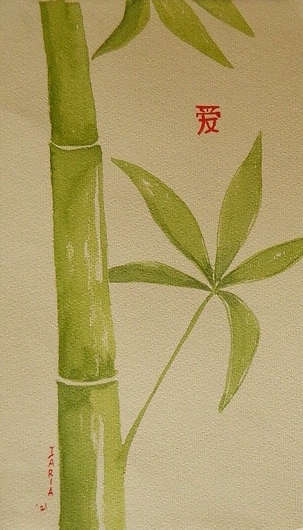 Bambù amore - Giuseppe IARIA - Acquerello