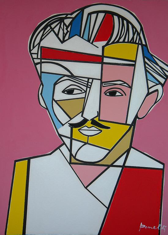 Ritratto di Piet Mondrian - Gabriele Donelli - Acrilico - 1900 €
