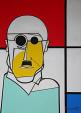 Ritratto di Piet Mondrian  - Gabriele Donelli - Acrilico