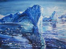 Iceberg, gioielli della Terra - Ruzanna Scaglione Khalatyan - Acquerello