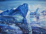 Iceberg, gioielli della Terra - Ruzanna Scaglione Khalatyan - Acquerello