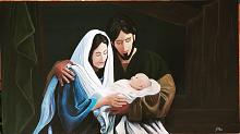 La Sacra famiglia - Giuseppe IARIA - Acrilico