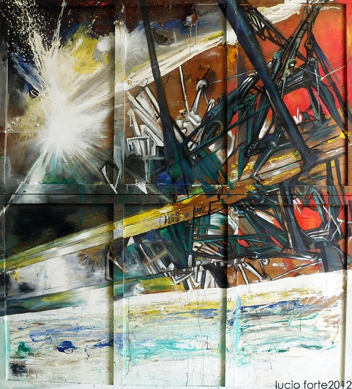 Untitled 2012 - Lucio Forte - acrilico, smalto, tempera e olio su tavola - 2900 €