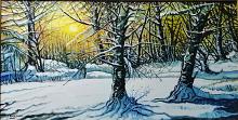 Snowy woods - Pietro Dell'Aversana - Oil - 300€