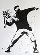 ribelle libero tributo a Banksy - Luca Oddoni - Acrilico - 150 €