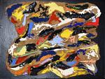 Contrasto di colori - Fausto Maria Fontana - acrilici -olii-tessuti - 700 euro