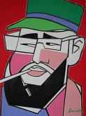 Portrait of Fidel Castro - Gabriele Donelli - Acrylic