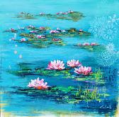   Suddenly water lilies 2 - Carla Colombo - Acrylic