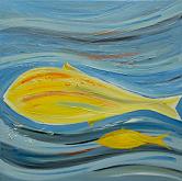 Fish in the sea - Girolamo Peralta - Oil