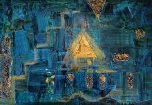 Golden Pyramid - Claudio Ciabatti - Acrylic - 280€