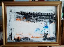 Untitled - Giovanni Greco - mixed media on canvas - 400€ - Sold!