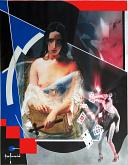 MEDITAZIONE - Ezio Ranaldi -       smalto e vernice su tela con elaborazione digitale           - 1900€