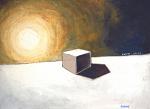 Cube 24 - Lucio Forte - Oil on cardboard - 78 euro