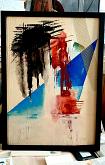 Astrazione geometrica - Giovanni Greco - Mista su cartone - 140€