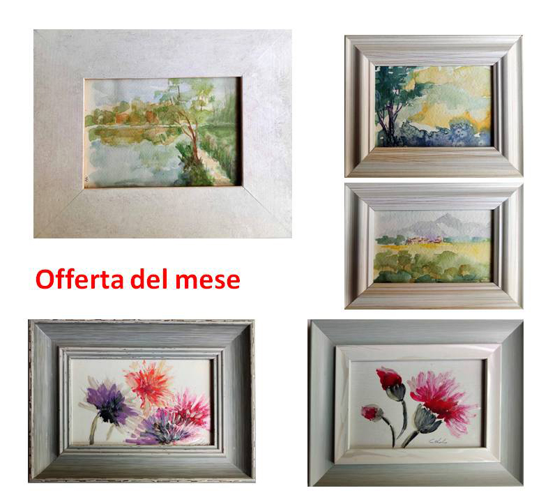  A offer of the month aprile - Carla Colombo - Watercolor - 12 €