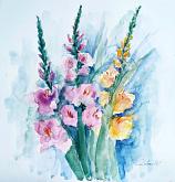  I picked gladioli - Carla Colombo - Watercolor - 95€